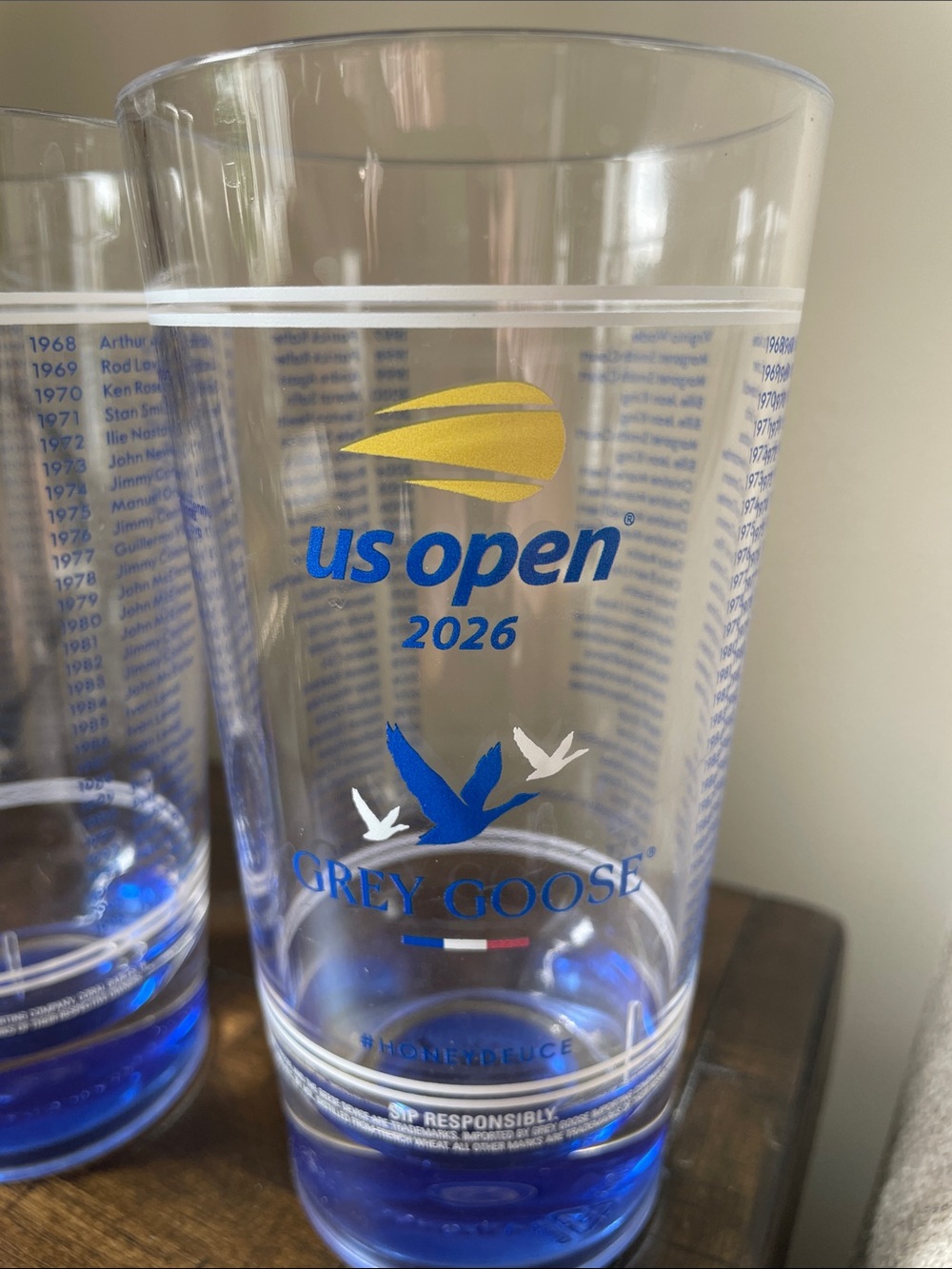 US Open 2026 Grey Goose Honey Deuce Souvenir Cup - Set of 2 - Picture 4 of 4